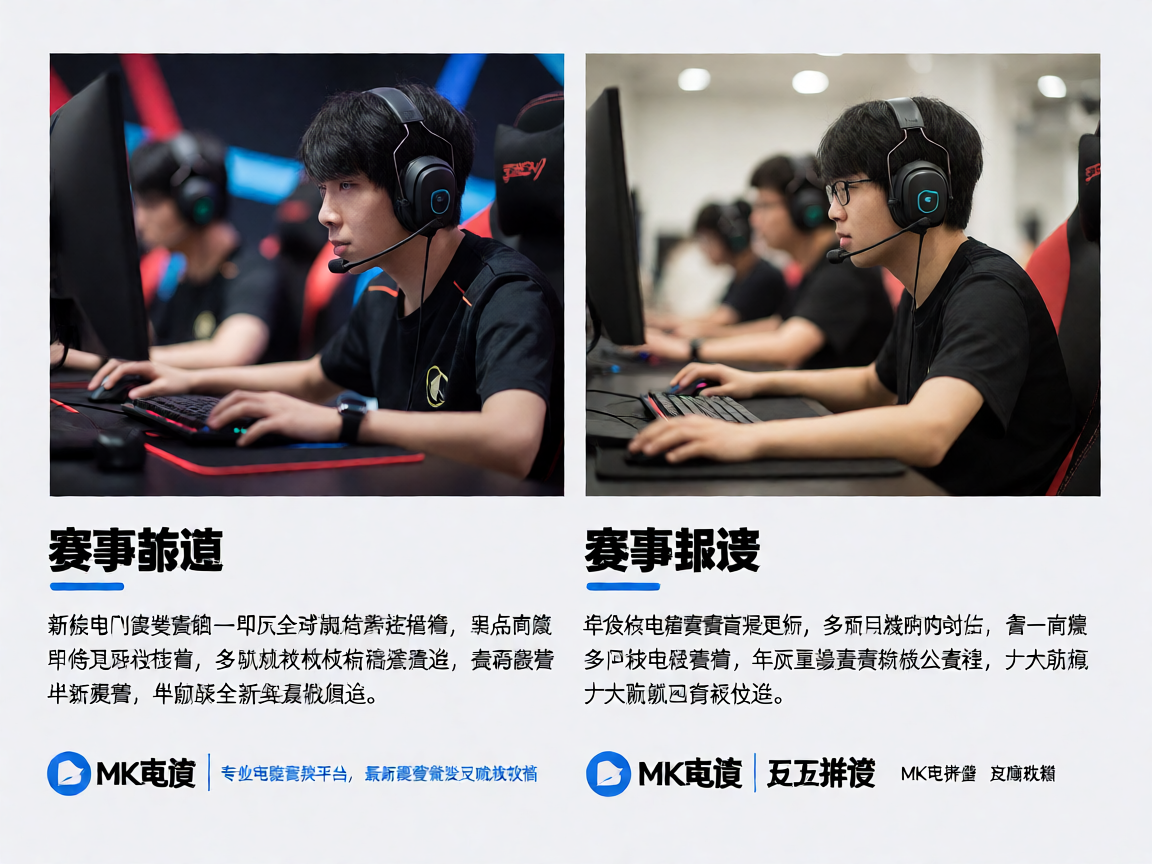 电竞选手在比赛中专注操作